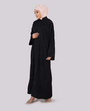 Midnight Grace Hand-Embellished Black Abaya