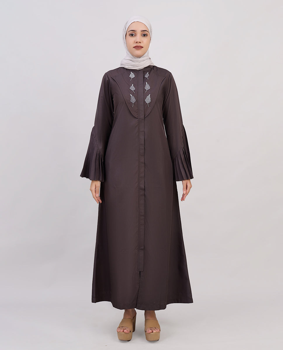 Elegant Grandeur Flared Sleeves Abaya