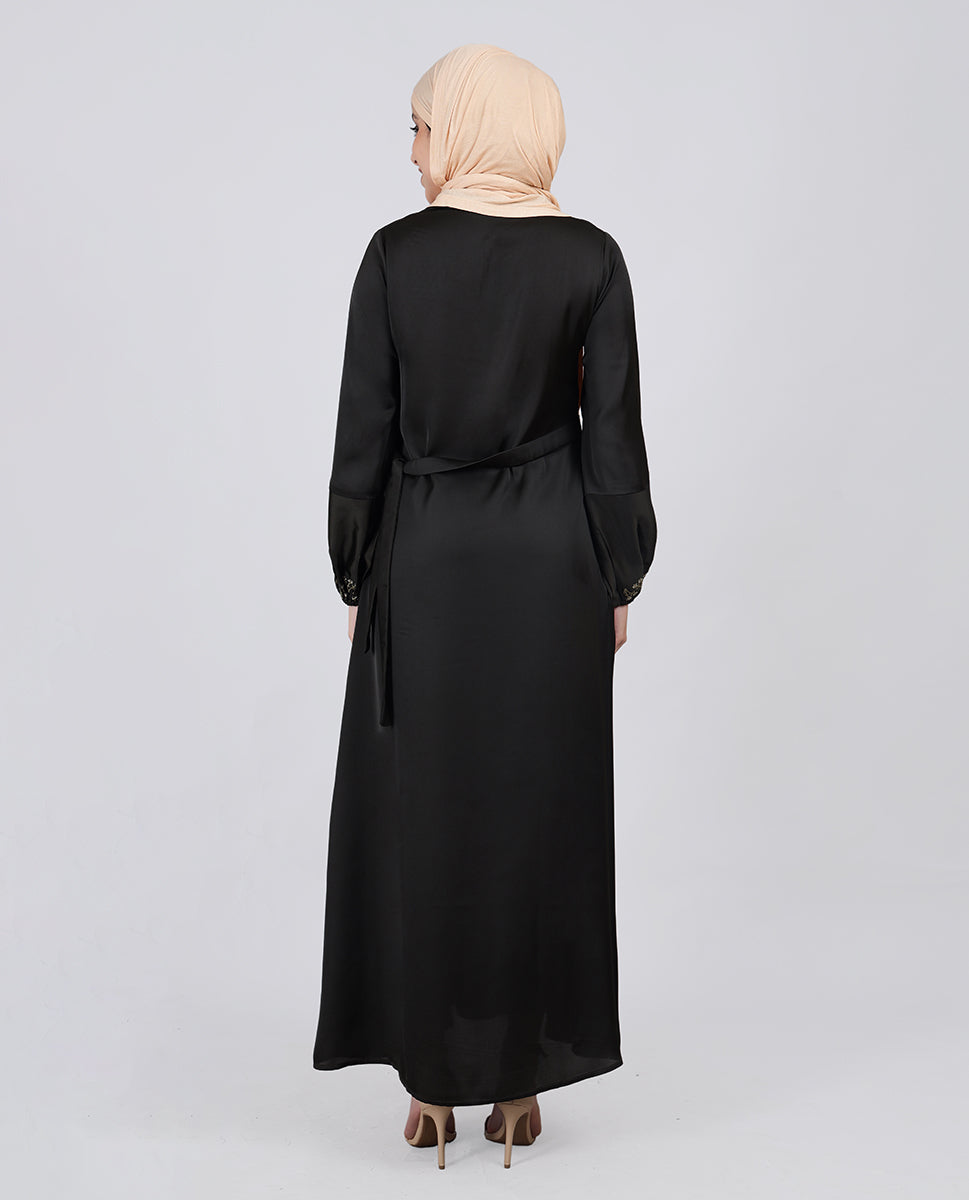 Green Mirage Embroidered Luxury Abaya