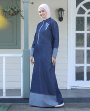 Urban Majesty Fine Denim jilbab, urban abaya, jilbab, modest wear, Islamic dress, long dress