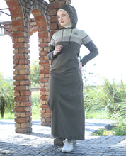 Misty Mud Detachable Hood Jilbab