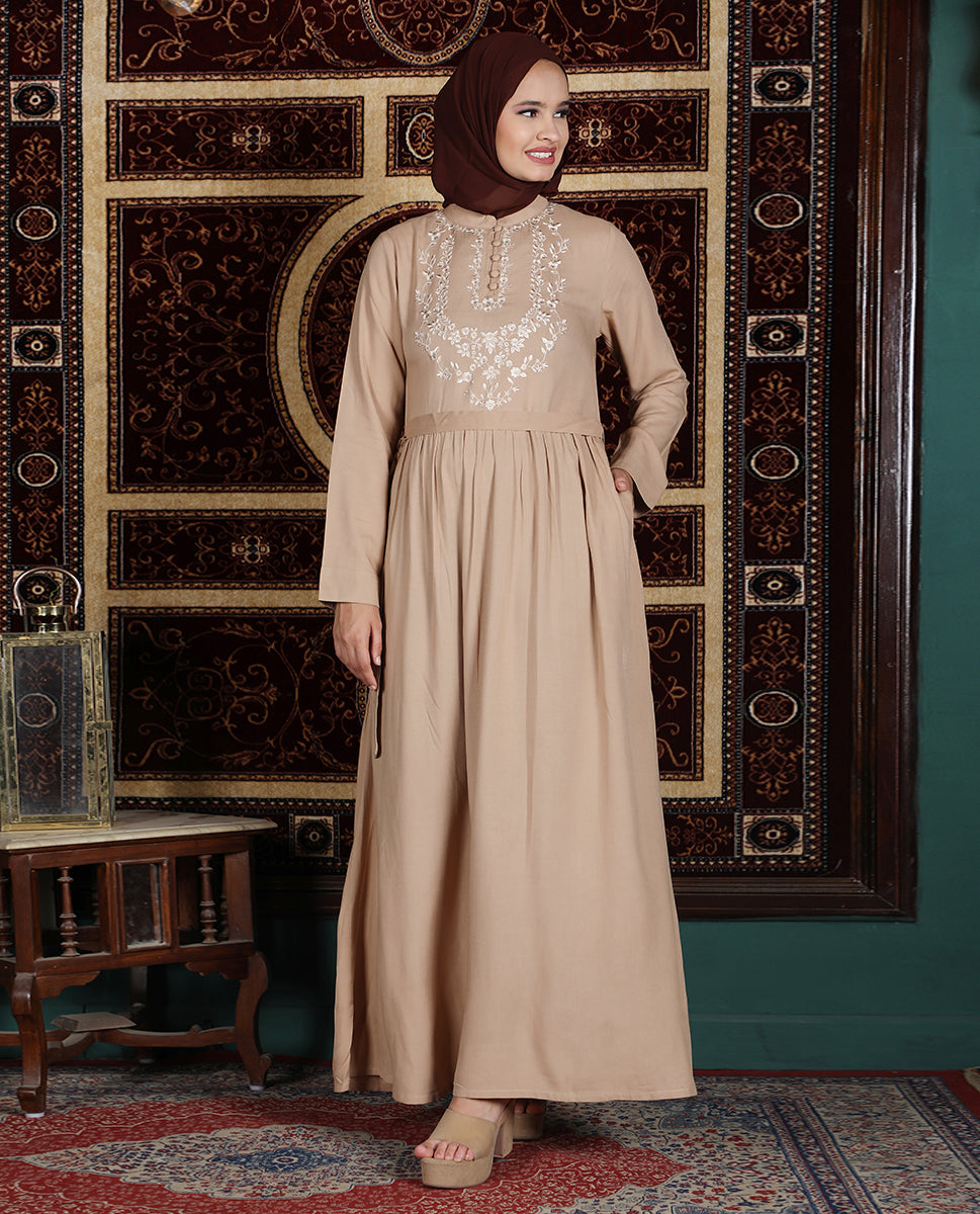 Desert Mirage Embroidered Abaya