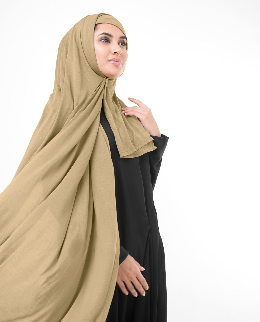 Apple jersey hijab, breathable hijab, stretchable scarf, Islamic scarf