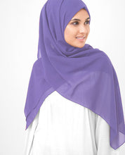 Chalk Violet Poly Georgette Scarf