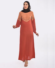 Front view of 1wjbsrvs0200a – modest abaya design