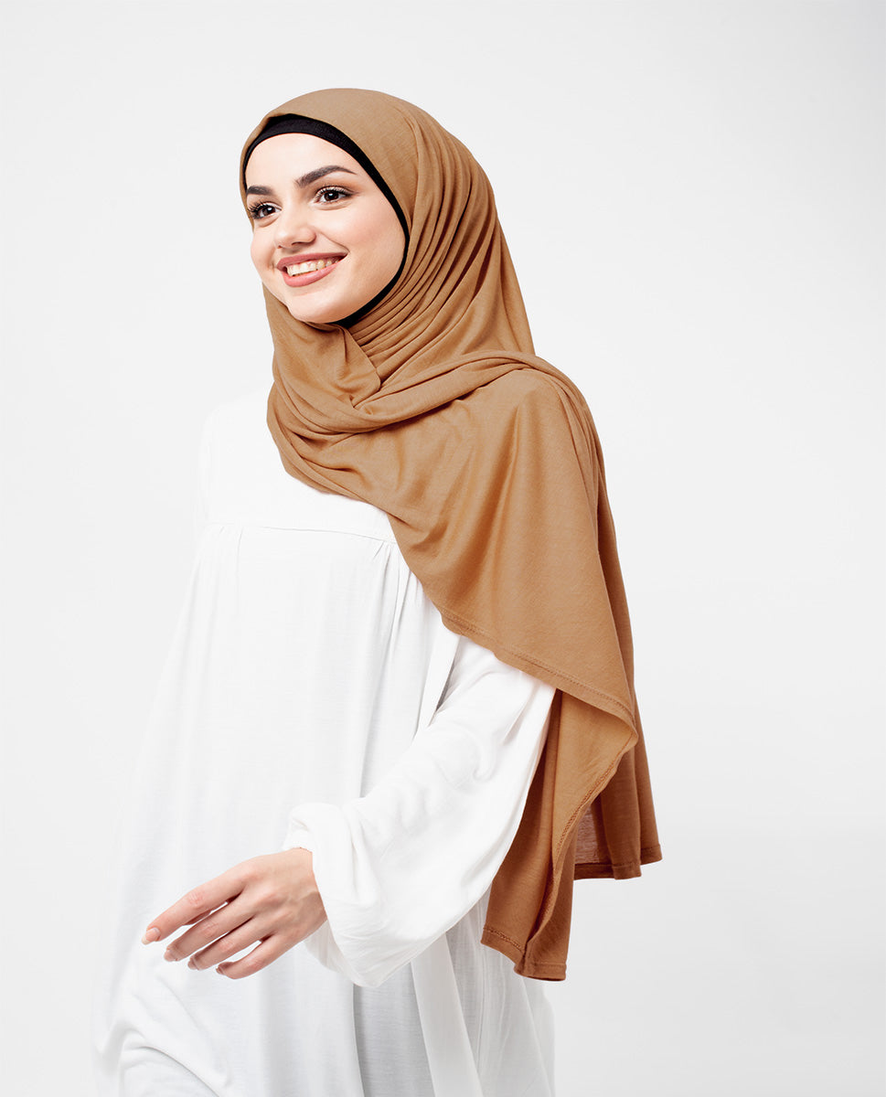 Cathay jersey hijab, breathable hijab, stretchable scarf, Islamic scarf