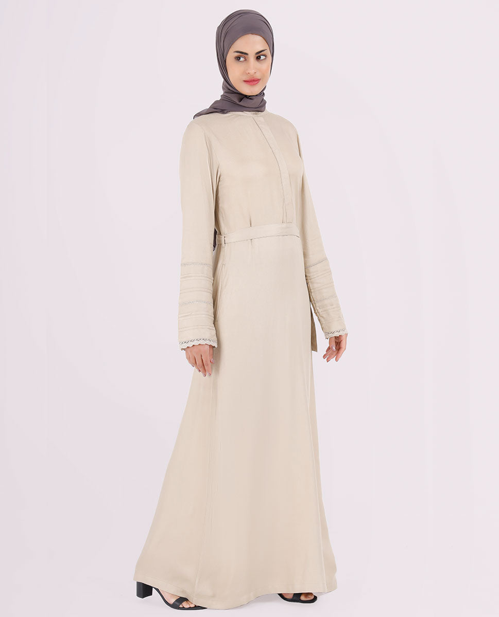 Sepia Hue Belted Jilbab