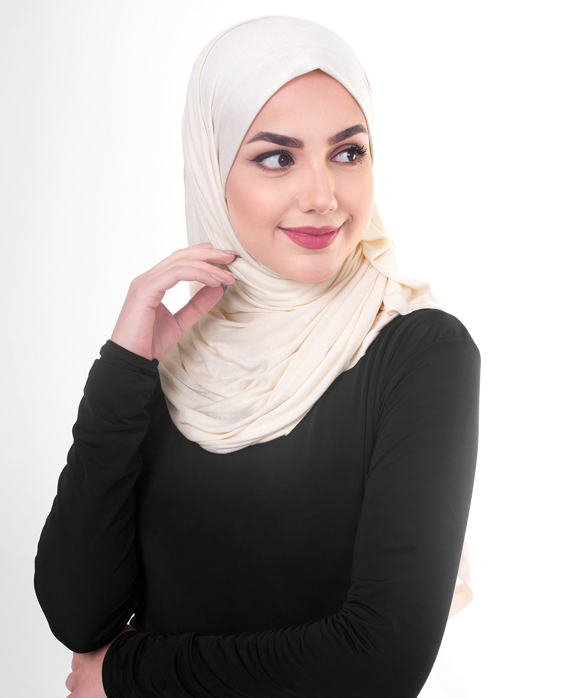 Sheer Pink Viscose Jersey Scarf