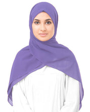 Chalk Violet Poly Georgette Scarf