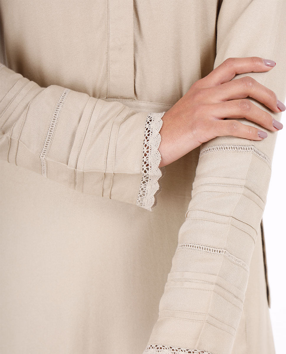 Sepia Hue Belted Jilbab