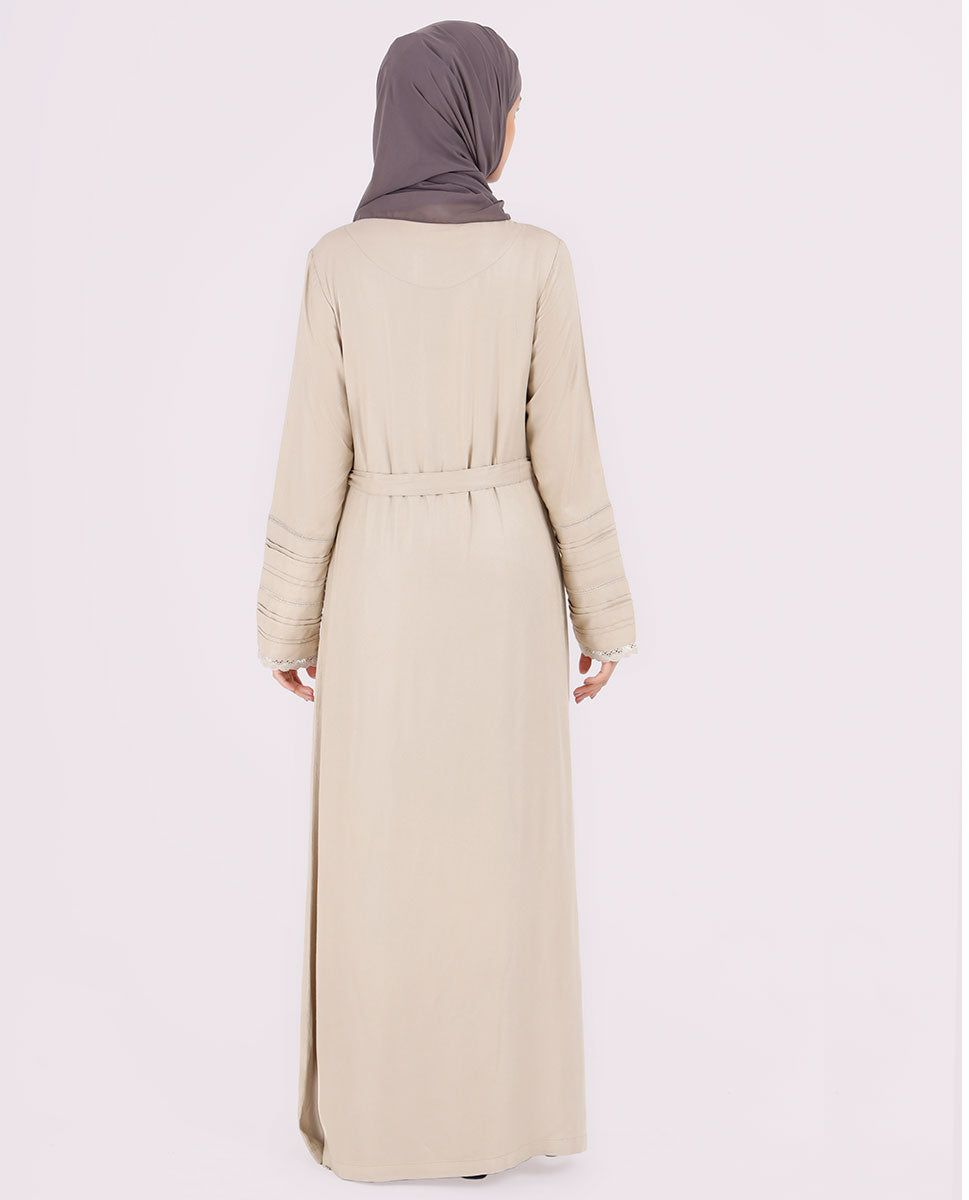 Sepia Hue Belted Jilbab