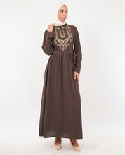 Flare & Thread Embroidered Abaya