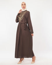 Flare & Thread Embroidered Abaya