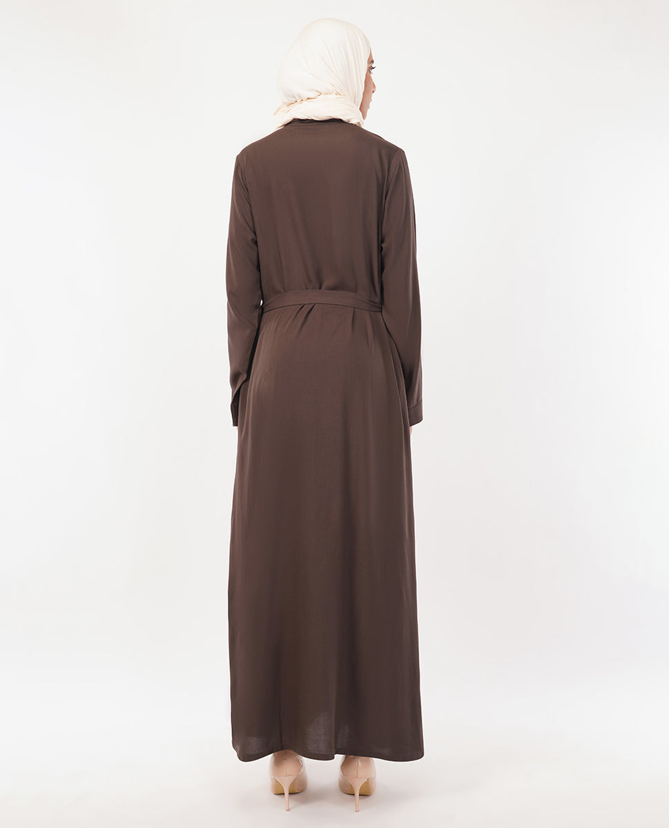 Flare & Thread Embroidered Abaya