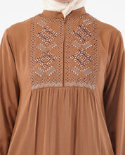 Fringes & Flare Embroidered Mustard Top
