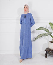 Front view of premium rayon printed jilbab – modest abaya design