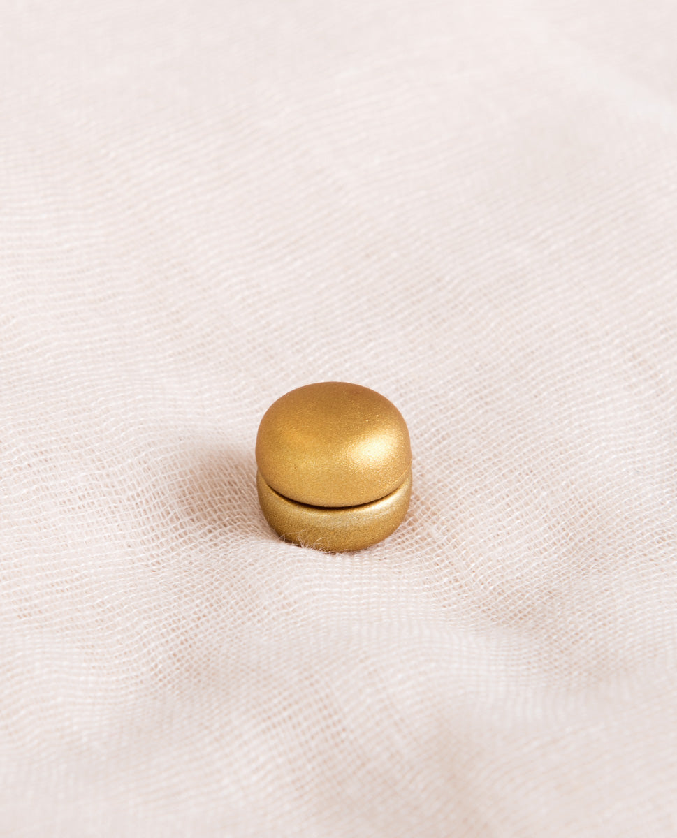Gold Matte Circle Shaped Hijab Magnets