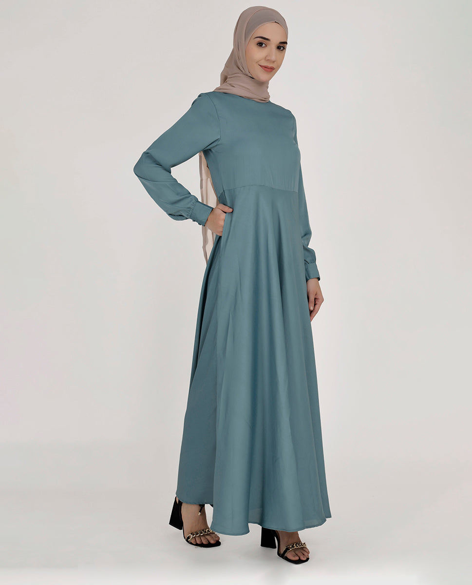 Ocean Adventure Flared Maxi Dress