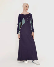 Berry Blue Toggle Sleeves Jilbab