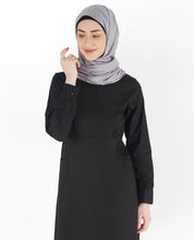 Midnight Black Laced Edge Abaya