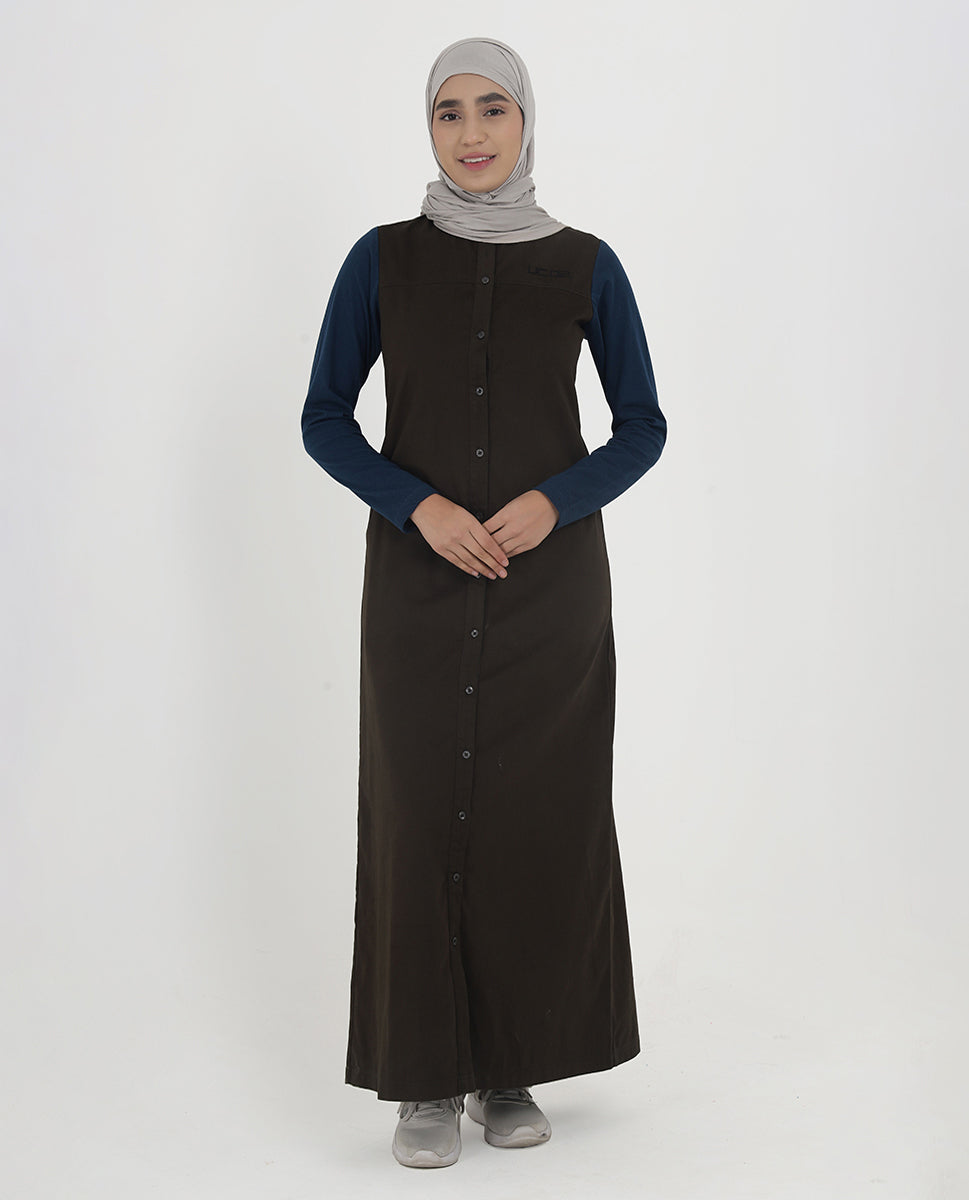 Ripe Olive Shirt Collar Jilbab