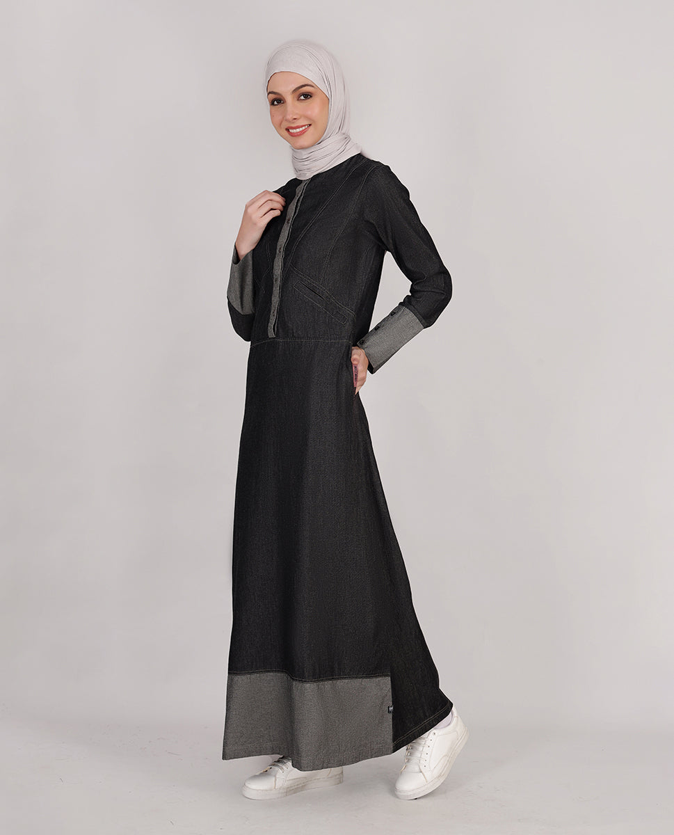 Midnight Chic Fine Denim Jilbab