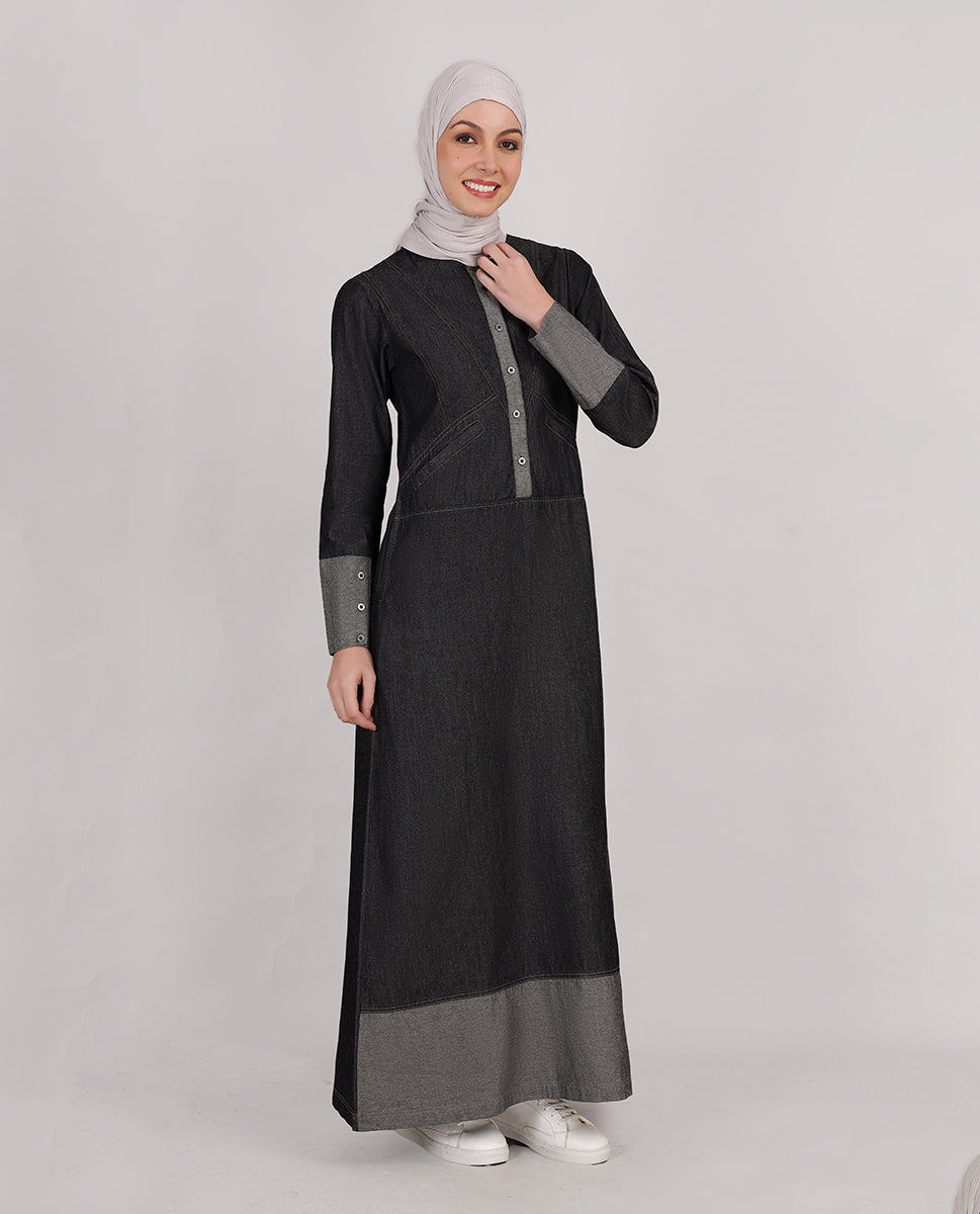 Midnight Chic Fine Denim Jilbab