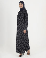 Floral Grace Printed Rayon Abaya