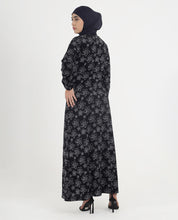 Floral Grace Printed Rayon Abaya