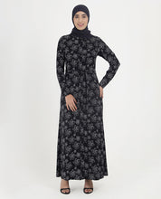 Floral Grace Printed Rayon Abaya