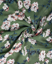 Green Oasis Floral Polygeorgette Hijab