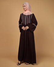 Mocha Love Flared Rayon Abaya