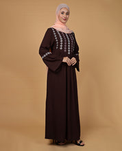 Mocha Love Flared Rayon Abaya