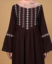 Mocha Love Flared Rayon Abaya
