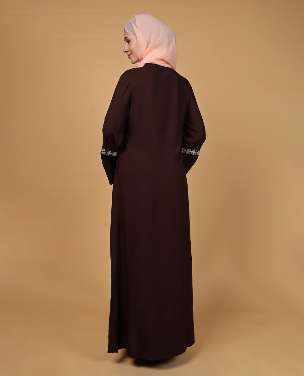 Mocha Love Flared Rayon Abaya