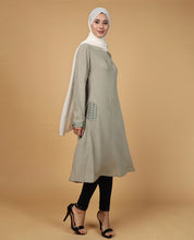 Ethereal Grey Embroidered Cuff