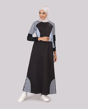 Midnight Fusion Full Front Open Jilbab