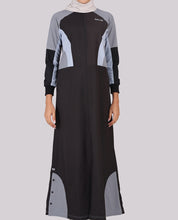 Midnight Fusion Full Front Open Jilbab