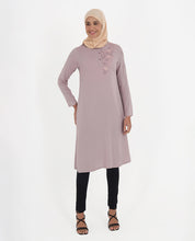 Lilac  Love Rayon Embroidered Top