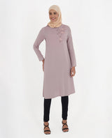 Lilac  Love Rayon Embroidered Top
