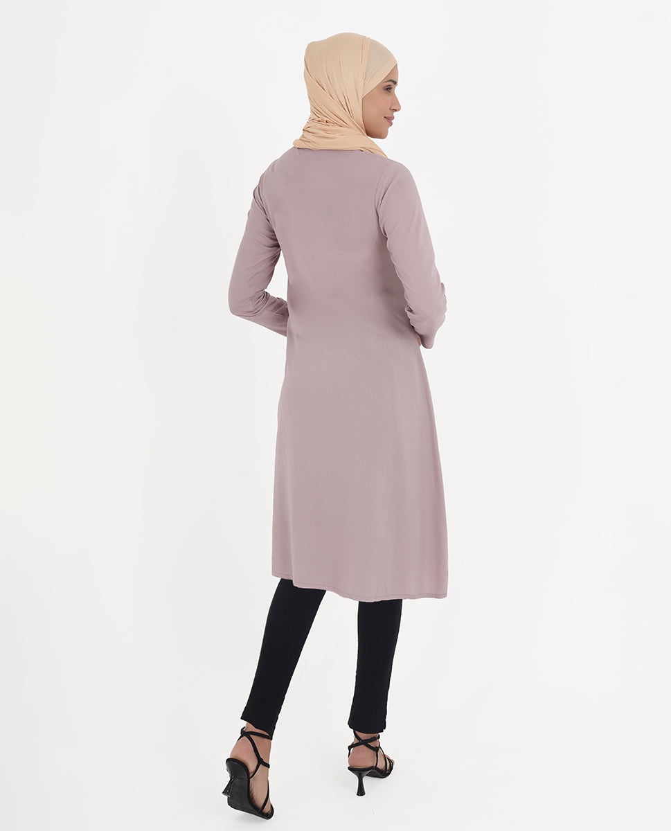 Lilac  Love Rayon Embroidered Top