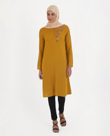 Golden Drop Rayon Embroidered Top
