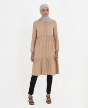 Earthy Rayon Ladder Lace Top