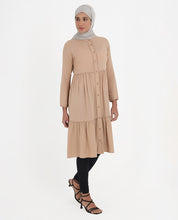 Earthy Rayon Ladder Lace Top