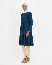 Deep Indigo Rayon Ladder Lace Top