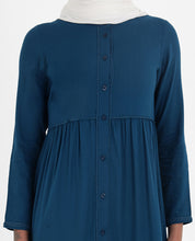 Deep Indigo Rayon Ladder Lace Top