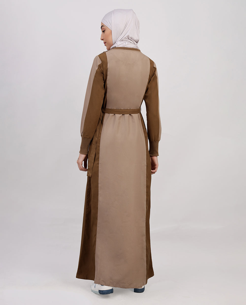 Mod Elegance Camel Brown Jilbab