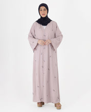 Lilac Love Belted Open Abaya
