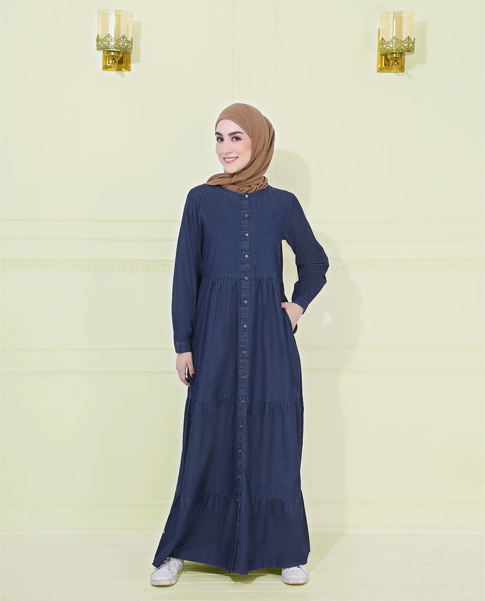 Flared Denim Jilbab