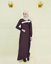 Dark Orchid Contrast Panel Jilbab